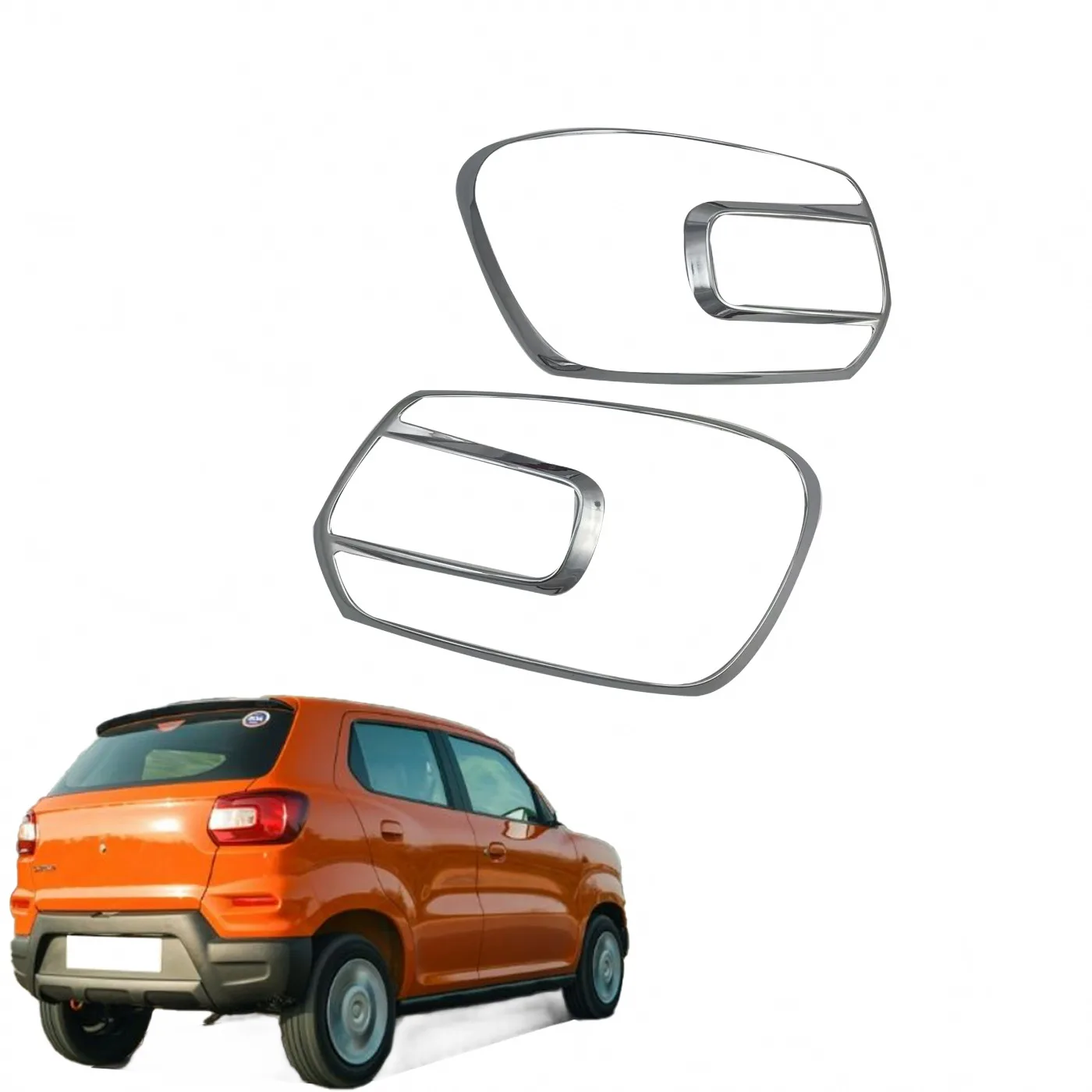 Rear Tail Light Guard Garnish Trim for Suzuki S-Presso 2020 ABS Plastic Rear Lamp Decoration Frame Accessories