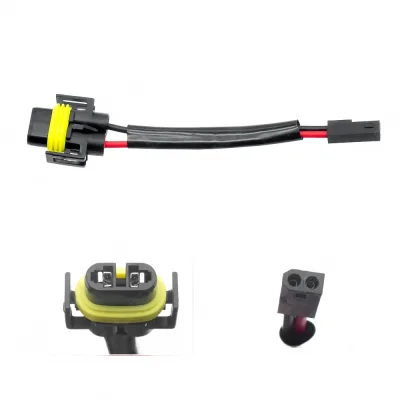 H11 to H21 Automotive LED HID Headlight Bulb Adapter Wiring Harness Socket Connector Cable H11 to H21 Automotive LED HID Headlight Bulb Adapter Wiring Harness Socket Connector Cable