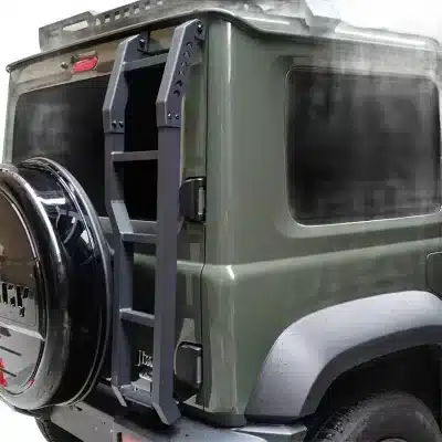 Aluminum Alloy Rear Tailgate Ladder for Suzuki Jimny 2019-2025 JB74 JB64, Matte Black Door Step Aluminum Alloy Rear Tailgate Ladder for Suzuki Jimny 2019-2025 JB74 JB64, Matte Black Door Step