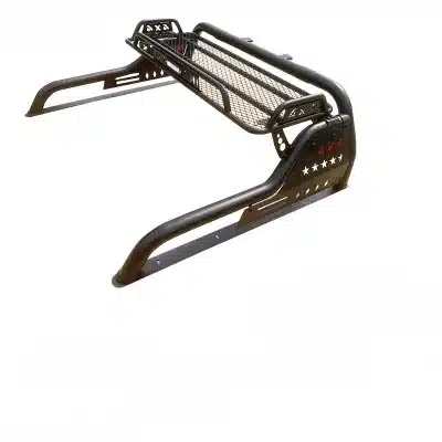 Heavy Duty Steel Pickup Truck Bed Rack with Cargo Basket and Roll Bar for SAIC Maxus T60 T70, Great Wall Cannon, and DMAX