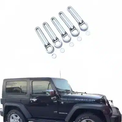 Chrome Exterior Door Handle Covers for Jeep Liberty 2004-2010 and Jeep Wrangler Accessories Chrome Exterior Door Handle Covers for Jeep Liberty 2004-2010 and Jeep Wrangler Accessories