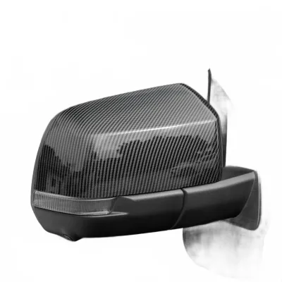 Side Mirror Cover Caps for Ford Ranger, Rearview Mirror Protector Housing, Glossy Black and Carbon Fiber Style, Exterior Upgrade Side Mirror Cover Caps for Ford Ranger, Rearview Mirror Protector Housing, Glossy Black and Carbon Fiber Style, Exterior Upgrade