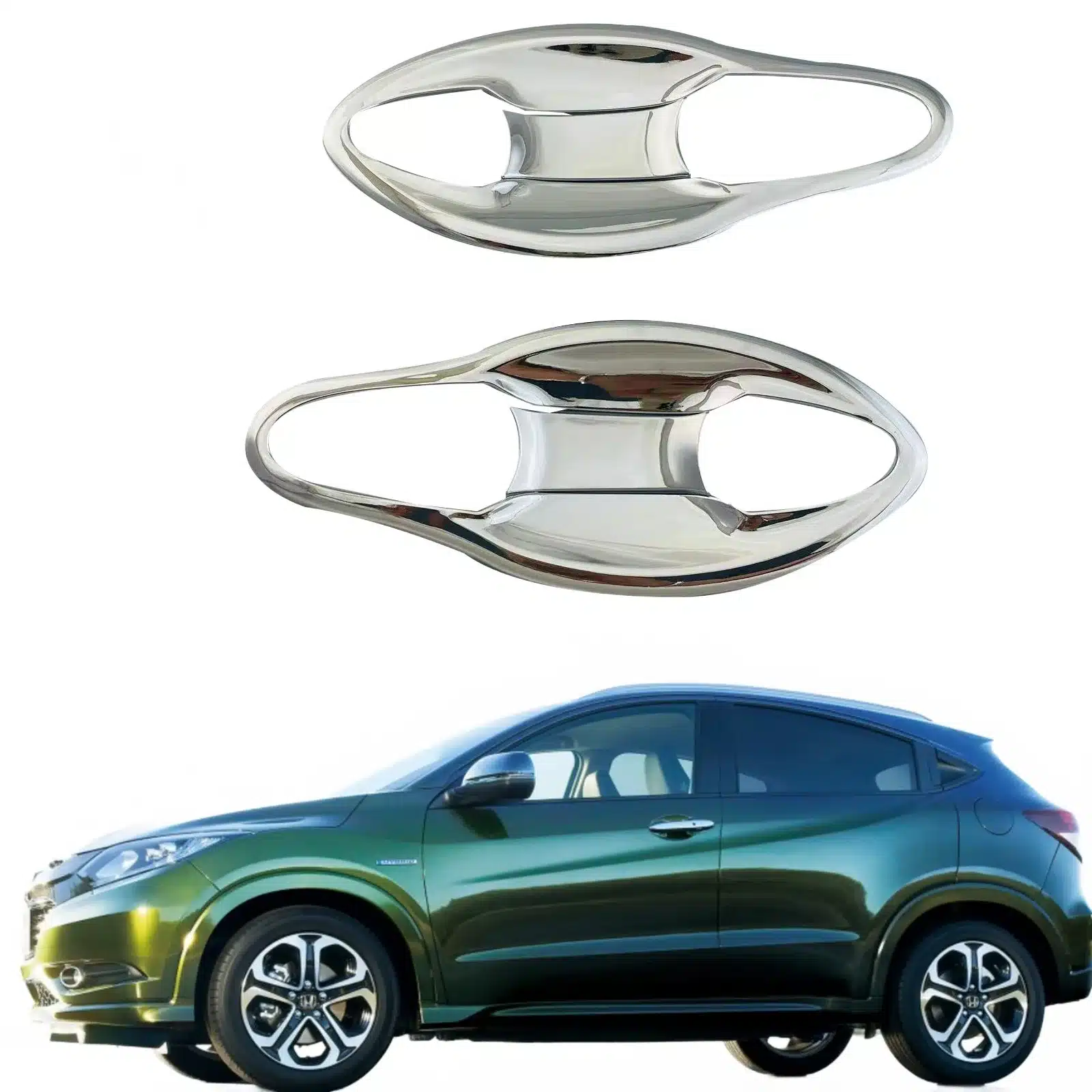 Chrome Exterior Door Handle Cover and Trim Guard for Honda Vezel 2014