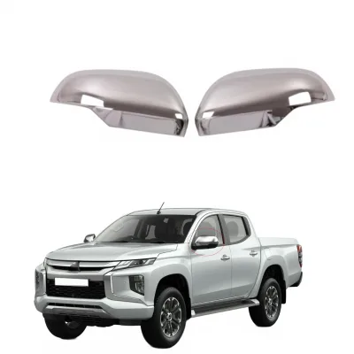 Chrome Side Rearview Mirror Covers for Mitsubishi Triton L200 2019-2022 Pajero Sport Montero Sport ABS Mirror Housing Protectors Chrome Side Rearview Mirror Covers for Mitsubishi Triton L200 2019-2022 Pajero Sport Montero Sport ABS Mirror Housing Protectors