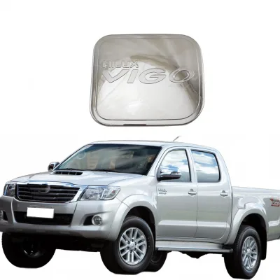 Fuel Tank Cover Gas Cap Chrome Plated Trim Replacement for Toyota Hilux Vigo 2012 Fuel Tank Cover Gas Cap Chrome Plated Trim Replacement for Toyota Hilux Vigo 2012
