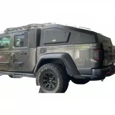 Heavy Duty Manganese Steel Bed Shell Truck Cap Sport Fastback Canopy Compatible with Jeep Gladiator Heavy Duty Manganese Steel Bed Shell Truck Cap Sport Fastback Canopy Compatible with Jeep Gladiator