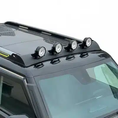 Roof Spotlight Mounting Brackets with Round LED Off-Road Searchlights for Jetour Traveler T2 Roof Spotlight Mounting Brackets with Round LED Off-Road Searchlights for Jetour Traveler T2