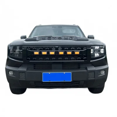 Front Bumper Grille with LED Streamer Light Kit for Jetour Shanhai T1 and Liberty Modified Exterior Grille Accessory Front Bumper Grille with LED Streamer Light Kit for Jetour Shanhai T1 and Liberty Modified Exterior Grille Accessory