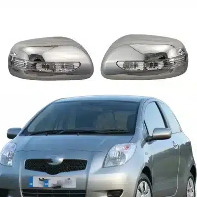 Side Mirror Cover with LED Turn Signal Light Chrome Finish for Toyota Yaris 2005-2008 Side Mirror Cover with LED Turn Signal Light Chrome Finish for Toyota Yaris 2005-2008