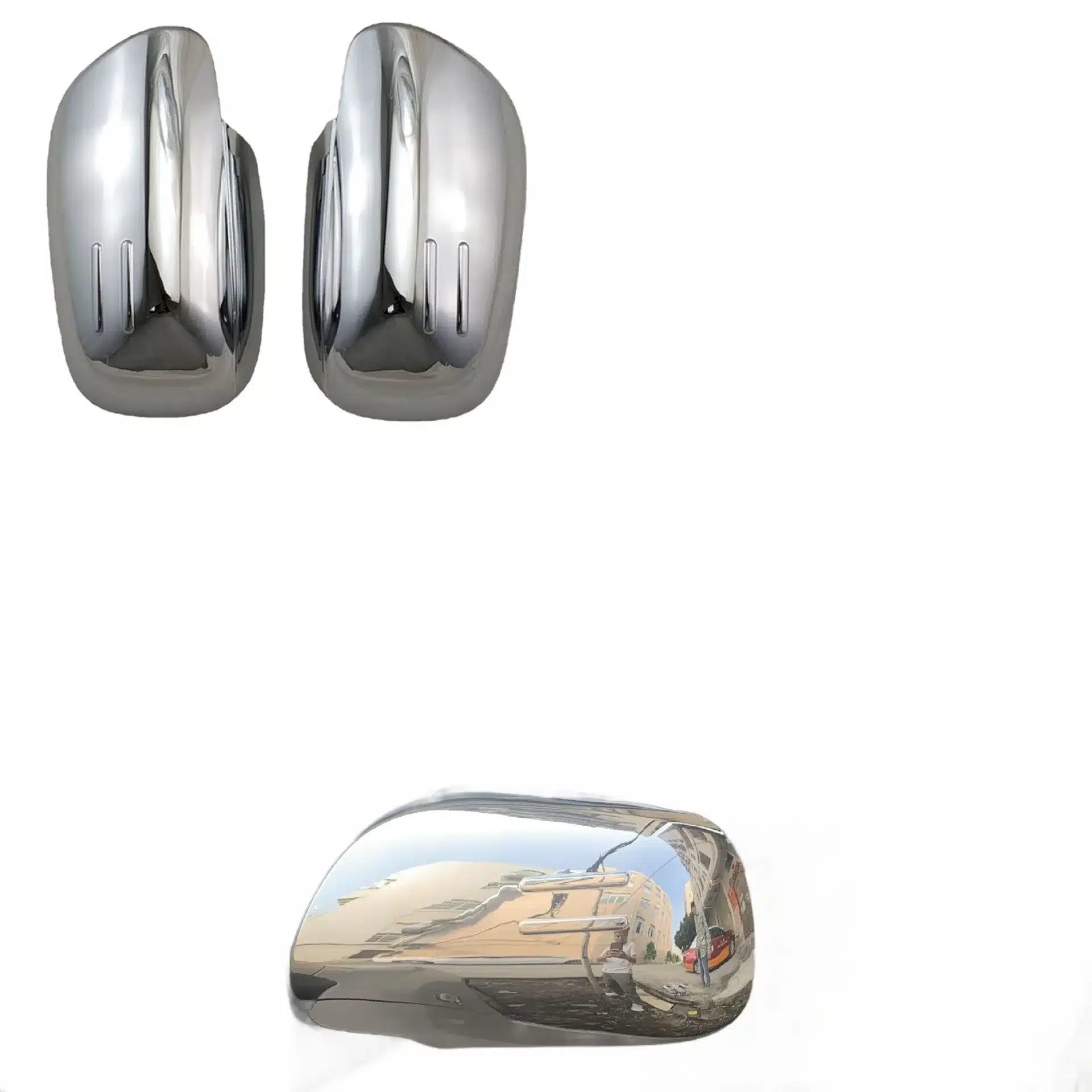 Rear View Door Mirror Cover Caps for Toyota Corolla Altis 2008-2012 Left and Right Side Pair