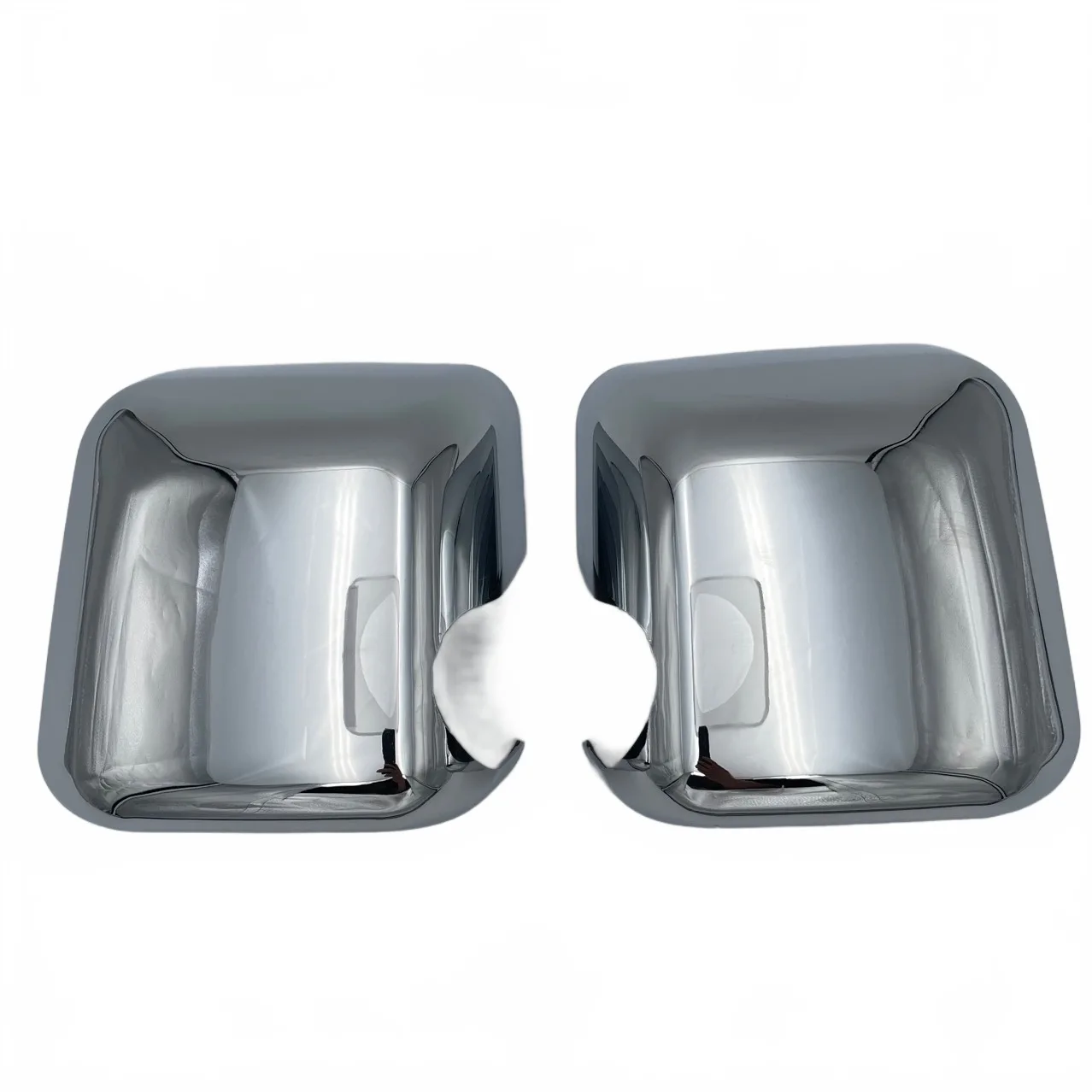 Chrome Side View Mirror Covers Trim Shell for 2007-2018 Jeep Wrangler JK JKU, 2-Piece Set