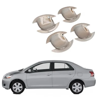 Chrome Exterior Door Handle Bowl Cover Trim for Toyota Vios 2008 and Yaris Sedan Accessories Chrome Exterior Door Handle Bowl Cover Trim for Toyota Vios 2008 and Yaris Sedan Accessories