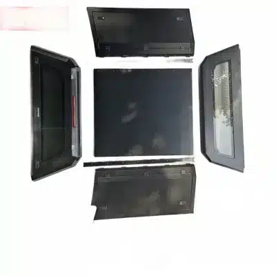 Heavy Duty Manganese Steel Split Canopy Pickup Bed Cap Compatible with Isuzu D-MAX, Toyota Hilux Revo and Nissan Navara Heavy Duty Manganese Steel Split Canopy Pickup Bed Cap Compatible with Isuzu D-MAX, Toyota Hilux Revo and Nissan Navara