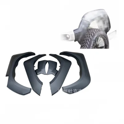 Matte Black Fender Flares Extension Kit Compatible with Toyota Hilux ROCCO 2021-Present Wheel Arch Protectors