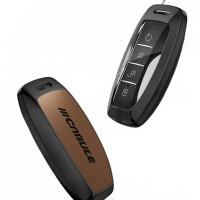 Zinc Alloy and Leather Car Key Fob Cover Protector Suit for BYD Qin Pro Song Pro Tang Han Series Zinc Alloy and Leather Car Key Fob Cover Protector Suit for BYD Qin Pro Song Pro Tang Han Series