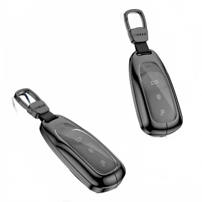 Aluminum Alloy Car Key Fob Cover Full Protection Case with Keychain for Li Auto L9 L8 L7 ONE