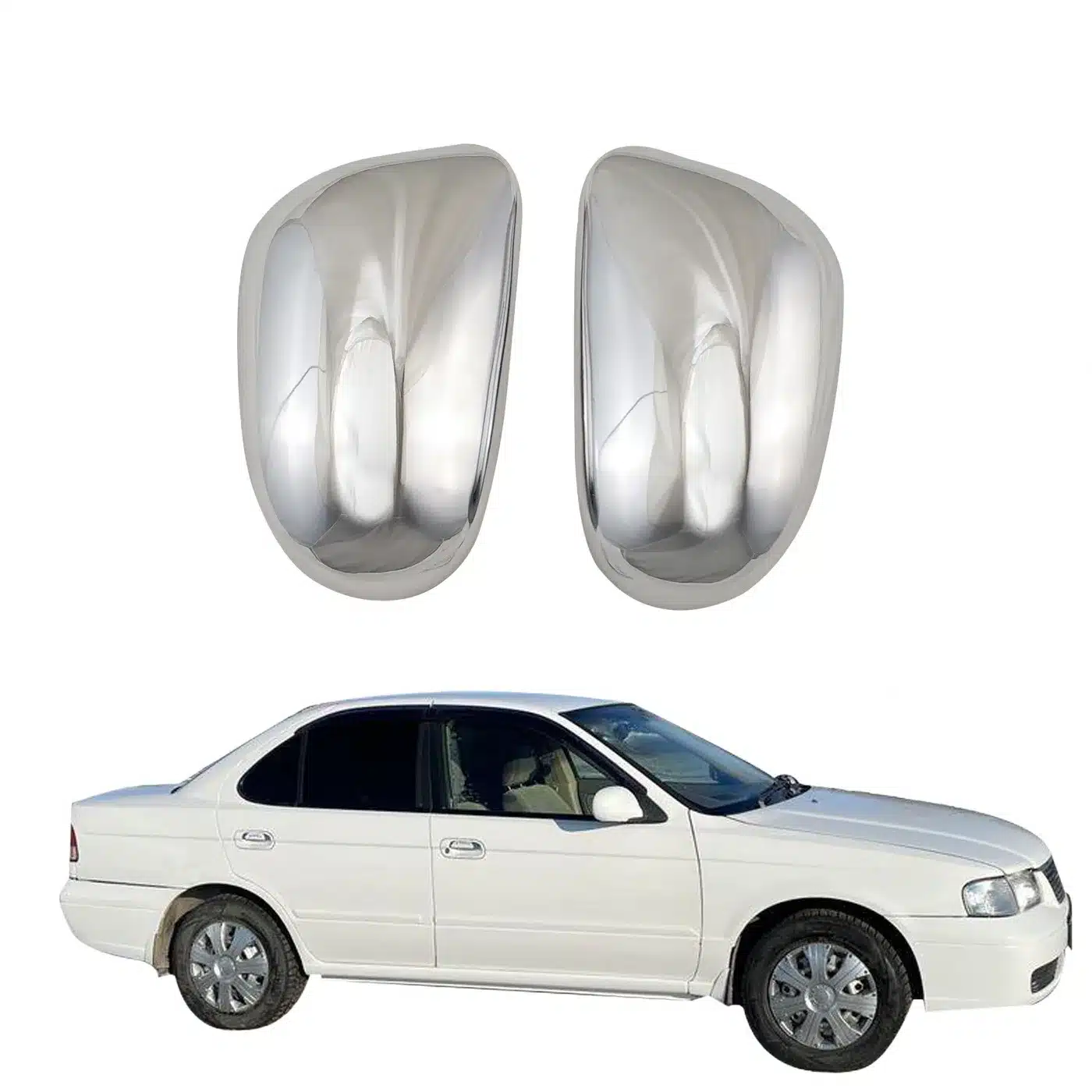 Rear View Door Mirror Cover Shell for Nissan Sunny Sentra 180 2002-2006 Left or Right Side