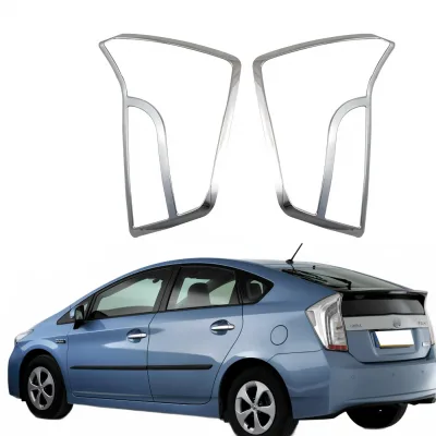 Tail Light Cover Trim Protector for 2012 Prius 30, Chrome Plated ABS Exterior Modification Accessory Tail Light Cover Trim Protector for 2012 Prius 30, Chrome Plated ABS Exterior Modification Accessory