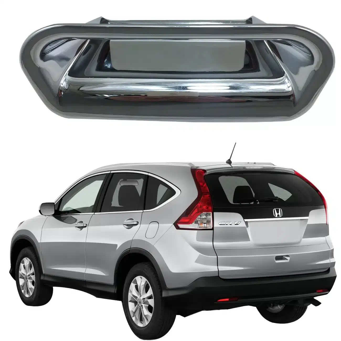 Rear Outer Door Bowl Cover Trim for CRV 2012, Chrome Plated ABS Exterior Accents