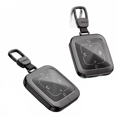 Aluminum Alloy Key Fob Cover Smart Key Protector Case for Zeekr 001 009 Models Aluminum Alloy Key Fob Cover Smart Key Protector Case for Zeekr 001 009 Models