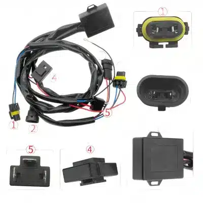Universal H4 Headlight Wiring Harness 12V/24V Wide Voltage 35W/55W HID/LED Decoder Relay Kit Universal H4 Headlight Wiring Harness 12V/24V Wide Voltage 35W/55W HID/LED Decoder Relay Kit