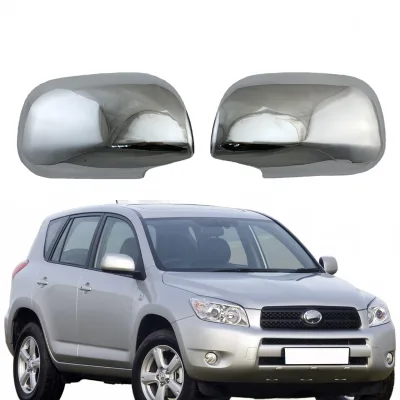 Side View Mirror Cover Protectors, Chrome Plated Full Wrap Rearview Mirror Housing for Toyota RAV4 2006-2013 Side View Mirror Cover Protectors, Chrome Plated Full Wrap Rearview Mirror Housing for Toyota RAV4 2006-2013