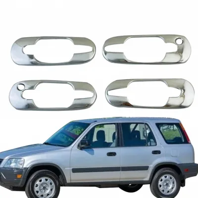 Outer Door Handle Bowl Covers for 1996-2001 Honda CR-V, ABS Chrome Exterior Side Door Grip Protectors, 4-Piece Set Outer Door Handle Bowl Covers for 1996-2001 Honda CR-V, ABS Chrome Exterior Side Door Grip Protectors, 4-Piece Set