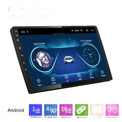 Universal Single Din Car Stereo Unit with 9-inch 10-inch Android Touchscreen GPS Navigation Multimedia Player