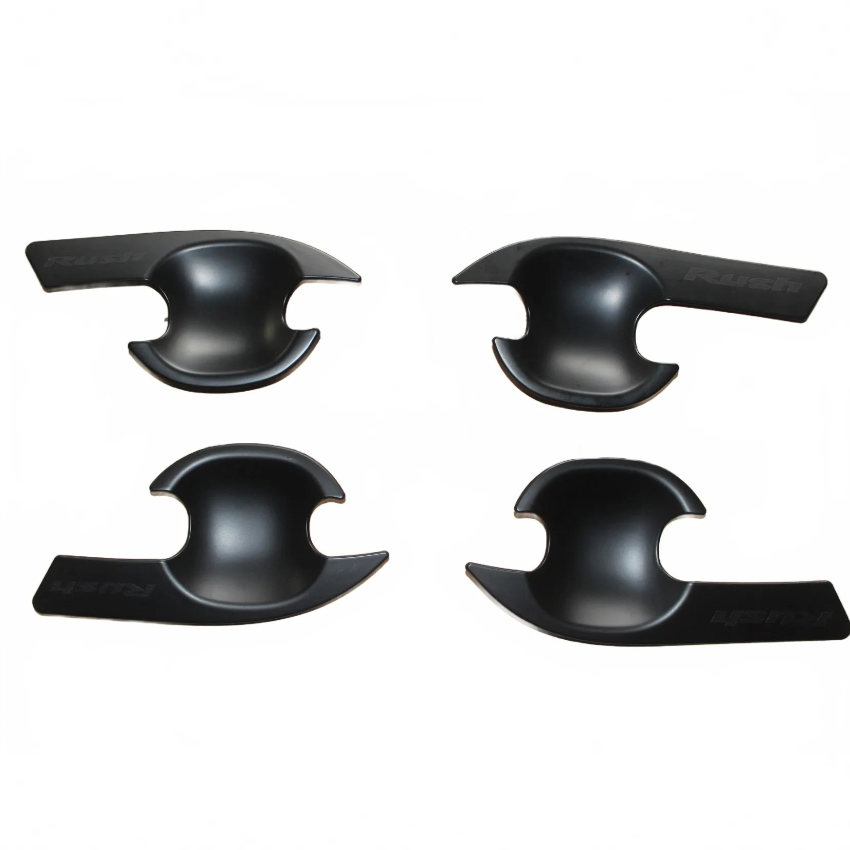 Matte Black Outer Door Handle Bowl Covers Protective Trim Set for Toyota Rush 2018-2023