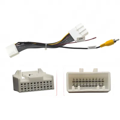 20 Pin Rear View Backup Camera Reverse Cable Adapter for Toyota Head Units 20 Pin Rear View Backup Camera Reverse Cable Adapter for Toyota Head Units