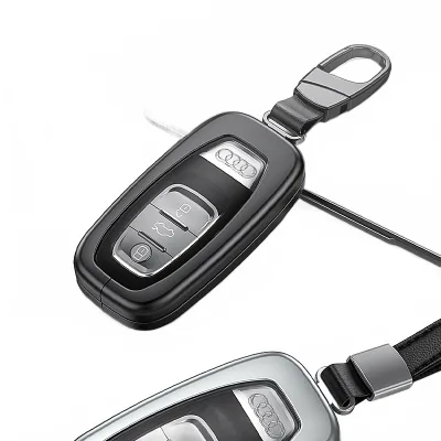 Carbon Fiber Texture TPU Car Key Fob Cover Case with Keychain for Audi A4L A5 A6L A7 A8L Q5 Carbon Fiber Texture TPU Car Key Fob Cover Case with Keychain for Audi A4L A5 A6L A7 A8L Q5