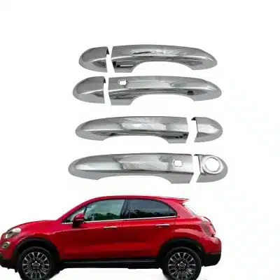 Exterior Door Handle Cover Trim Kit Compatible with Fiat 500X 2016-2023 Chrome Style Decoration Exterior Door Handle Cover Trim Kit Compatible with Fiat 500X 2016-2023 Chrome Style Decoration