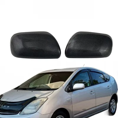Carbon Fiber Style Side Rearview Mirror Covers for Toyota Prius 2005-2008 NHW20 Wing Mirror Caps Carbon Fiber Style Side Rearview Mirror Covers for Toyota Prius 2005-2008 NHW20 Wing Mirror Caps