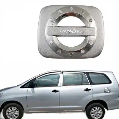 Chrome Fuel Tank Cap Cover Trim for Toyota Innova Kijang 2004-2015 Gas Tank Door Guard Chrome Fuel Tank Cap Cover Trim for Toyota Innova Kijang 2004-2015 Gas Tank Door Guard
