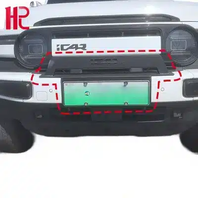 Front Bumper Bull Bar Guard with Spotlight Bracket Compatible with Chery iCar V23 Grille Protection Front Bumper Bull Bar Guard with Spotlight Bracket Compatible with Chery iCar V23 Grille Protection