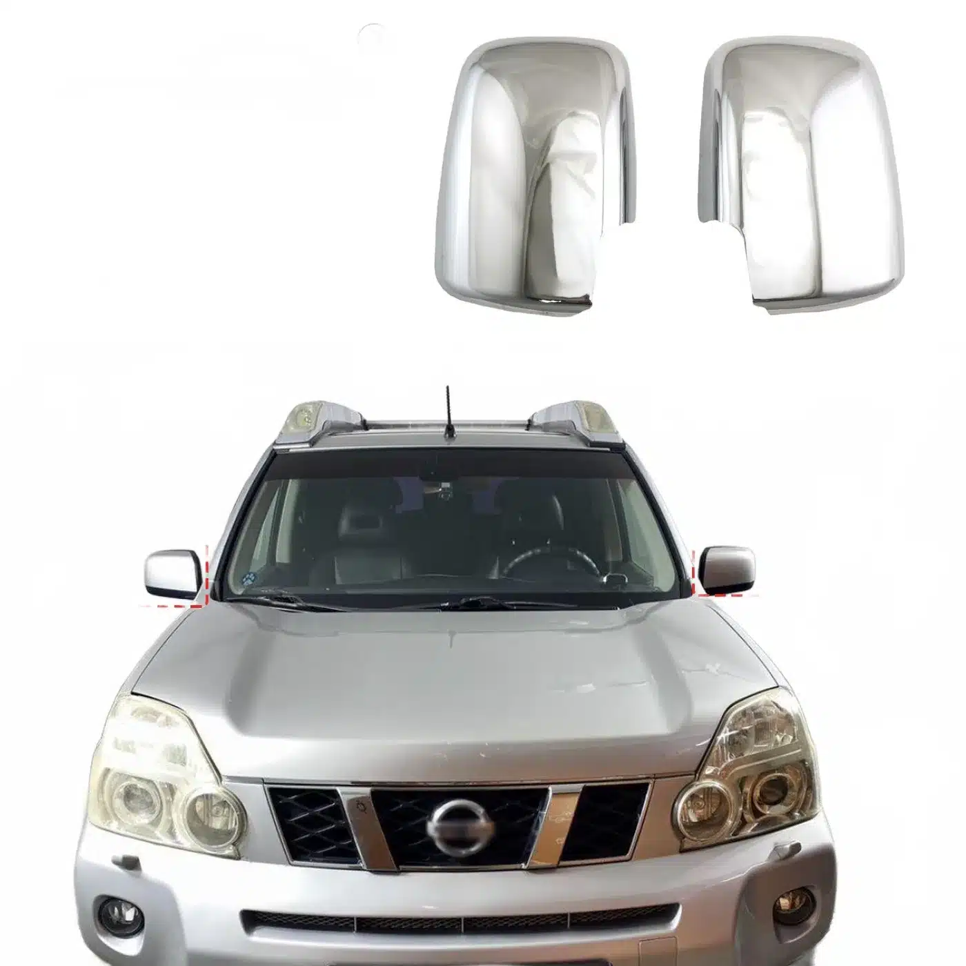 Rear View Wing Mirror Cover Caps Replacement for Nissan X-TRAIL T31 2007-2013