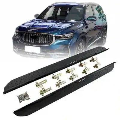 Side Steps Running Boards with Thickened Galvanized Brackets and Aluminum Alloy Base for Geely Xingyue L, Black Upgrade Side Steps Running Boards with Thickened Galvanized Brackets and Aluminum Alloy Base for Geely Xingyue L, Black Upgrade