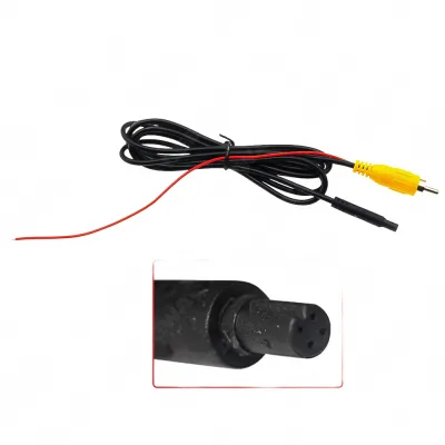 Car Reverse Backup Camera Adapter Cable 4-Pin Male to RCA Male Connector 1.5 Meter Cord Car Reverse Backup Camera Adapter Cable 4-Pin Male to RCA Male Connector 1.5 Meter Cord