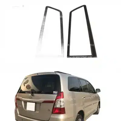 Rear Tail Light Guard Trim Cover for Toyota Innova 2016 Matte Black Protective Decorative Housing Rear Tail Light Guard Trim Cover for Toyota Innova 2016 Matte Black Protective Decorative Housing