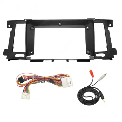 9 Inch Screen Navigation Radio Car Stereo Fascia Frame Kit With Power Cable For Nissan Patrol 2012-2018