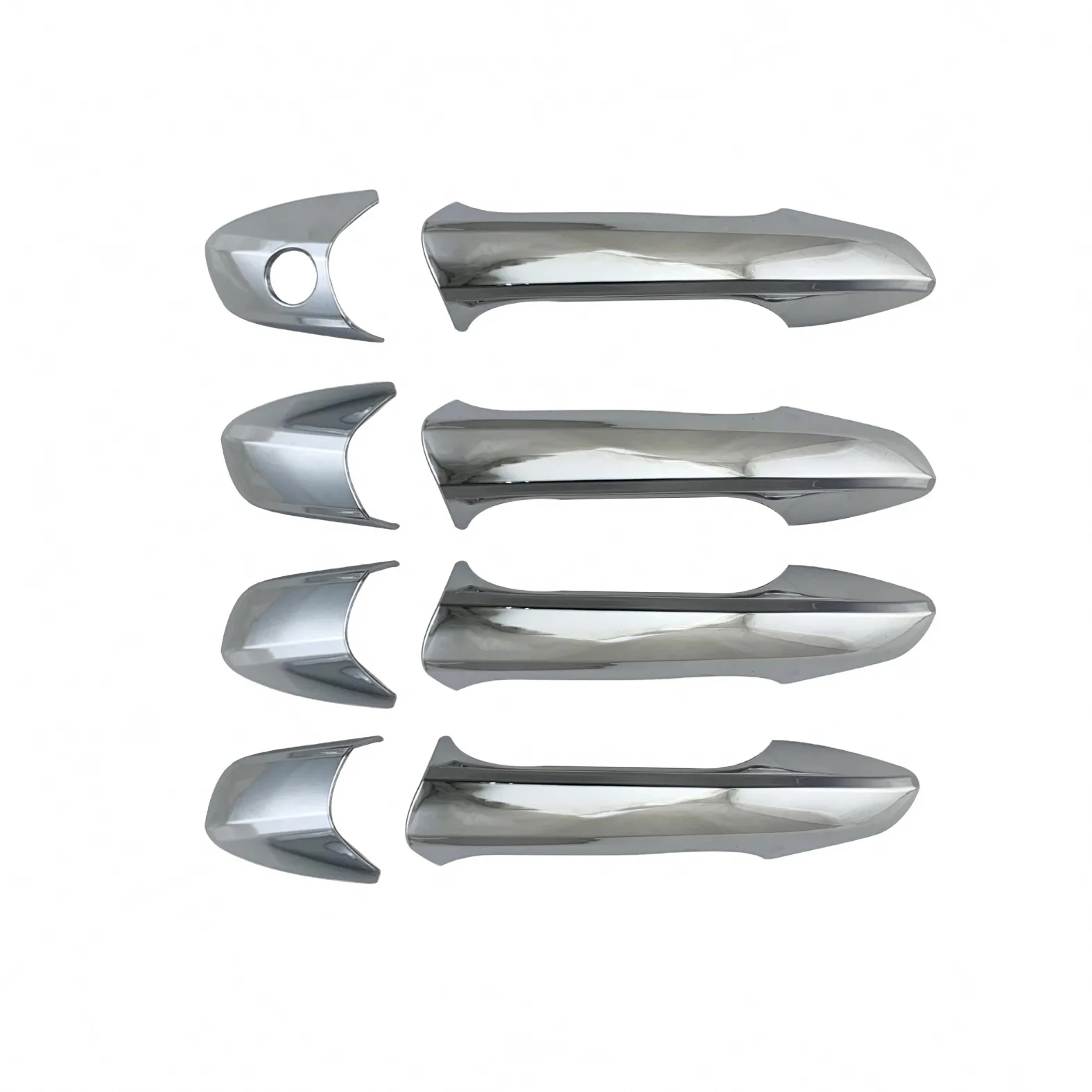 Chrome Plated Exterior Door Handle Trim Cover for Mercedes-Benz GLA A B C E ML GLK GLE CLS W204 Models
