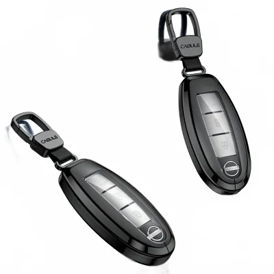 Zinc Alloy Remote Key Fob Cover Case Protective Shell Compatible with Nissan Altima Sentra Rogue Pathfinder Murano X-trail Qashqai Zinc Alloy Remote Key Fob Cover Case Protective Shell Compatible with Nissan Altima Sentra Rogue Pathfinder Murano X-trail Qashqai