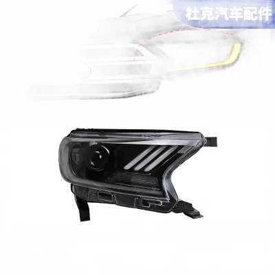 LED Projector Headlight Assembly with Sequential Turn Signal and DRL for Ford Everest and Ranger T7 LED Projector Headlight Assembly with Sequential Turn Signal and DRL for Ford Everest and Ranger T7