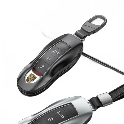 High-Grade Aluminum Alloy Key Fob Cover for Porsche Cayenne Macan Panamera High-Grade Aluminum Alloy Key Fob Cover for Porsche Cayenne Macan Panamera