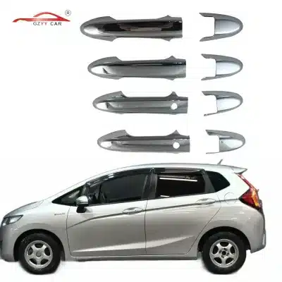 Chrome Plated ABS Door Handle Covers Trim for Honda Fit Jazz 2014-2018 Exterior Decoration Accessories Chrome Plated ABS Door Handle Covers Trim for Honda Fit Jazz 2014-2018 Exterior Decoration Accessories