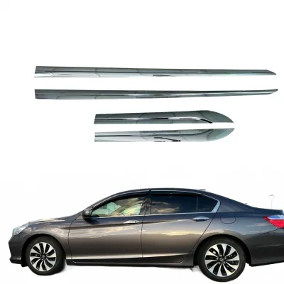 Chrome Exterior Side Door Molding Trim Strips, ABS Electroplated Scratch Guards for Honda Accord 2014 Chrome Exterior Side Door Molding Trim Strips, ABS Electroplated Scratch Guards for Honda Accord 2014