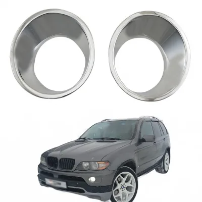 Front Bumper Fog Light Cover Trim Grille Protector for BMW X5 E53 2000-2005 Front Bumper Fog Light Cover Trim Grille Protector for BMW X5 E53 2000-2005