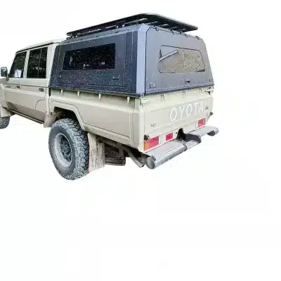 Heavy Duty Manganese Steel Truck Canopy with Sliding Windows and Triple Opening Doors for Toyota Land Cruiser LC79 Double Cab