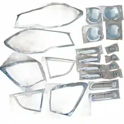 Chrome Exterior Trim Kit for Suzuki S-Cross 2014, Headlight and Taillight Covers with Door Handle Accents Chrome Exterior Trim Kit for Suzuki S-Cross 2014, Headlight and Taillight Covers with Door Handle Accents