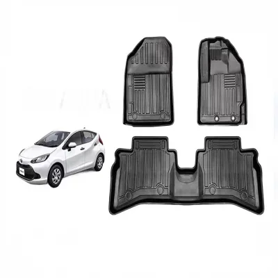 TPE All-Weather Car Floor Mats for Toyota Aqua and Prius 2016-2020 RHD Waterproof Anti-Slip Interior Carpets TPE All-Weather Car Floor Mats for Toyota Aqua and Prius 2016-2020 RHD Waterproof Anti-Slip Interior Carpets
